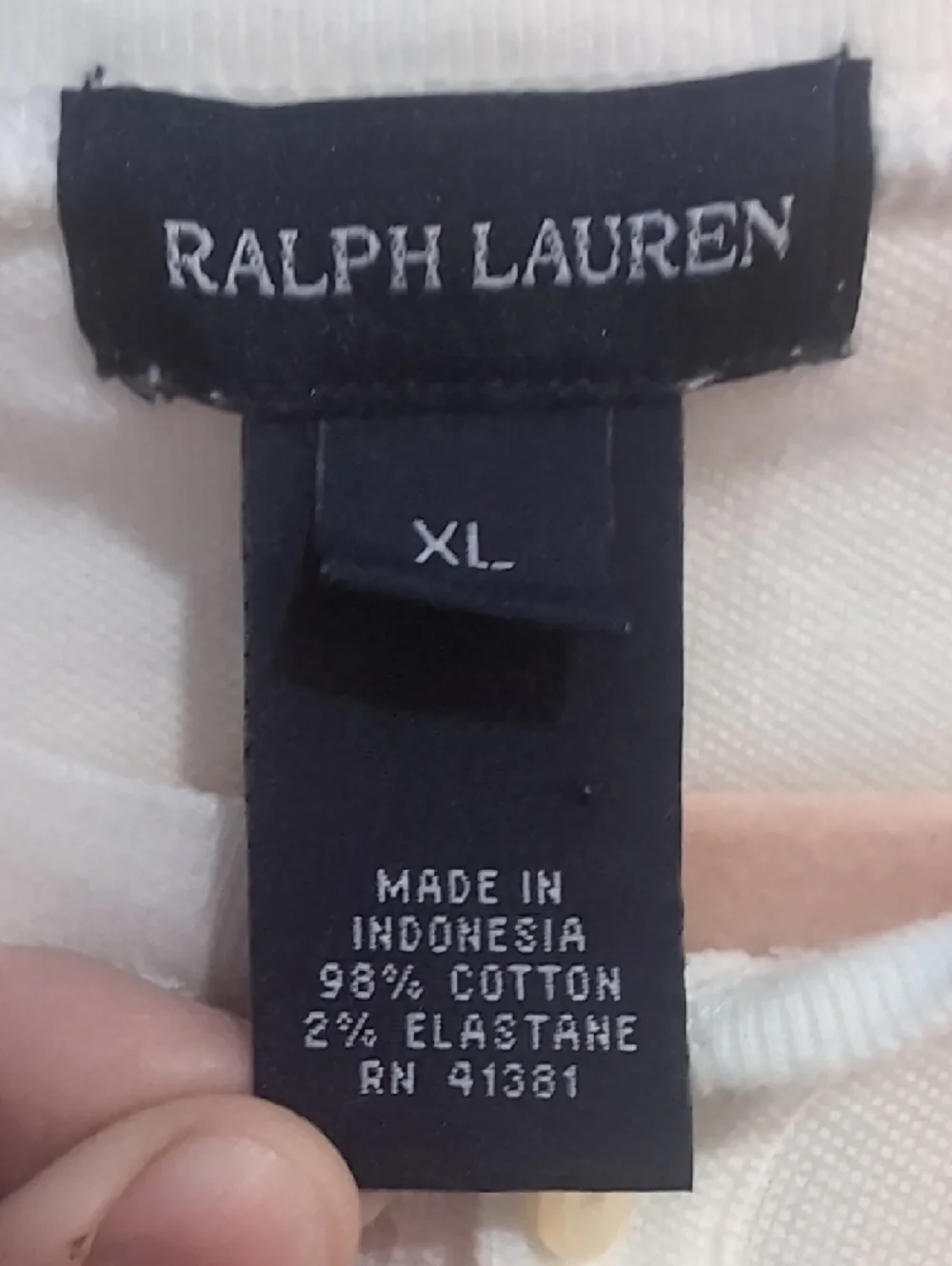 Ralph Lauren Girl's XL White Long Sleeve Henley Dress with Ruffled Hem